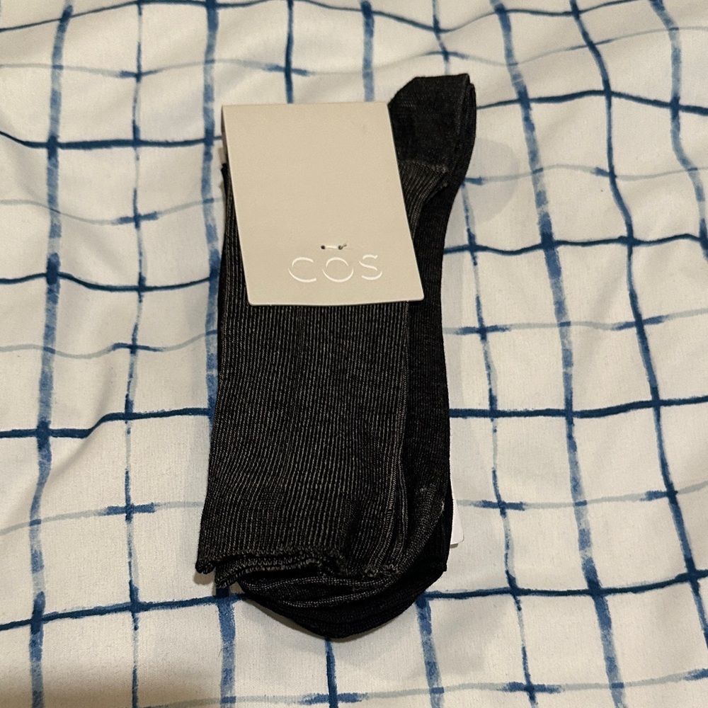 COS Charcoal Men's Dress Socks